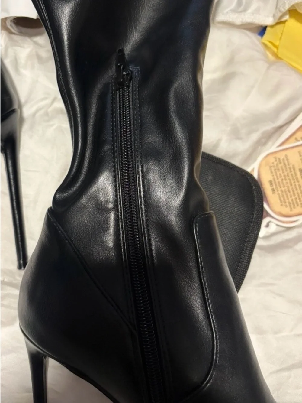 Steve Madden Black Over-the-Knee Boots Pointed Toe Sz 8